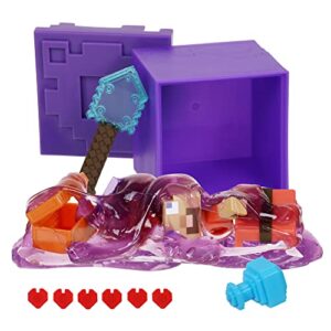 treasure x minecraft caves & cliffs multi pack. overworld minecraft characters. mine, discover & craft with 10 levels of adventure & 12 mine & craft characters to collect. 2 pack