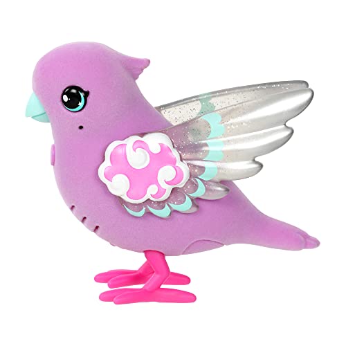 Little Live Pets - Lil' Bird & Bird Cage: Polly Pearl, New Light Up Wings with 20 + Sounds, and Reacts to Touch