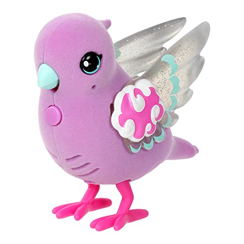 Little Live Pets - Lil' Bird & Bird Cage: Polly Pearl, New Light Up Wings with 20 + Sounds, and Reacts to Touch