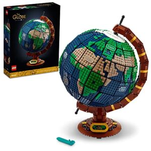 lego ideas the globe 21332 building set for adults (2585 pieces)