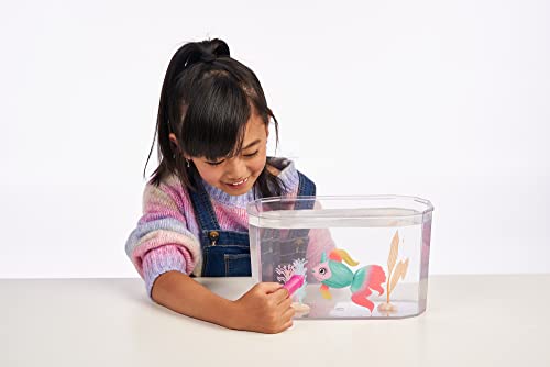 Little Live Pets - Lil' Dippers: Fantasea | Interactive Toy Fish & Tank, Magically Comes Alive in Water, Feed and Swims Like A Real Fish