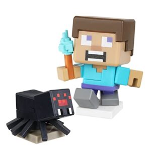 Treasure X Minecraft Caves & Cliffs Cave Adventure Pack. Mine, Discover & Craft with 16 Levels of Adventure, Mine & Craft Character & Mini Mob to Collect. Will You find The Real Gold Dipped Treasure?