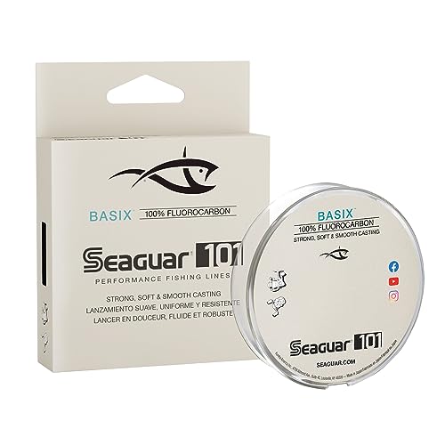 Seaguar 101 Basix 100% Fluorocarbon Fishing Line, 200Yds, 8Lbs Line/Weight, Clear - 08BSX200