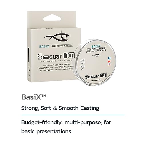 Seaguar 101 Basix 100% Fluorocarbon Fishing Line, 200Yds, 8Lbs Line/Weight, Clear - 08BSX200