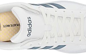 adidas Women's Grand Court 2.0 Tennis Shoe, White/Wonder Steel/Magic Mauve, 7.5