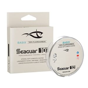 seaguar 101 basix 100% fluorocarbon fishing line, 200yds, 15lbs line/weight, clear - 15bsx200
