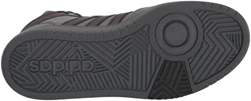 adidas Women's Hoops 3.0 Mid Basketball Shoe, Grey/Black/Carbon, 9