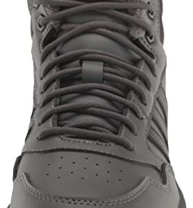 adidas Women's Hoops 3.0 Mid Basketball Shoe, Grey/Black/Carbon, 9