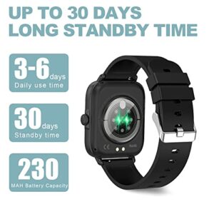 CODMETQL 2023 Smart Watch with Text and Bluetooth Call Receive/Dial Smart Watch for Android iOS Phone Compatible IP67 Waterproof Fitness Activity Tracker Watch Heart Rate Sleep Blood Pressure Monitor