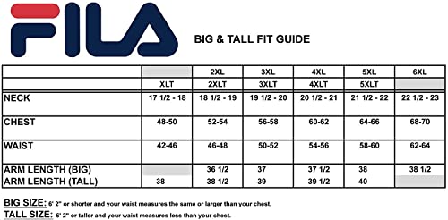 Fila Big and Tall Hoodie for Men – Fleece Men’s Hoodie, Sweatshirt for Men Black/Heather Grey