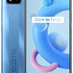 realme C11 2021Android 11 | Dual 13 MP+2 MP LED Flash, 1080p@30fps | Li-Po 5000 mAh | International Model (GSM Compatible) (Not Verizon Sprint Boost Metro PCS Cricket) (64+4GB, Blue)