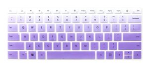 silicone keyboard cover skin compatible with microsoft surface laptop 3, surface laptop 4 13.5 and 15 inch & microsoft surface book 3 13.5 and 15 inch (gradient purple)