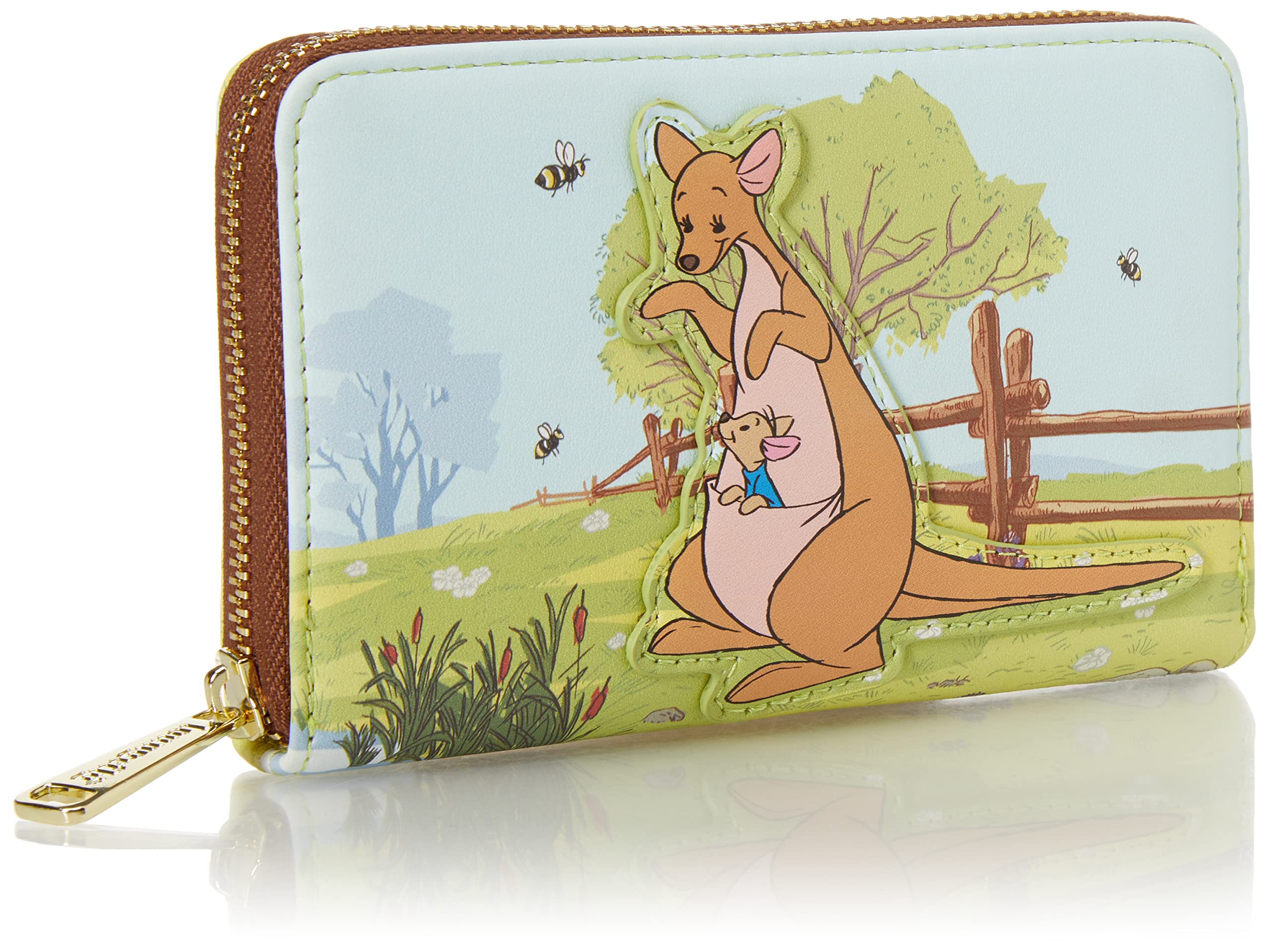 Loungefly Wallet: Disney Winnie The Pooh - Kanga and Roo Faux Leather Wallet Multicolor, Amazon Exclusive