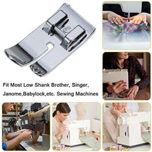 1/4 Inch Straight Stitch Presser Foot for Most Snap-On Brother Singer Juki Janome Babylock Low Shank Sewing Machines Accessories