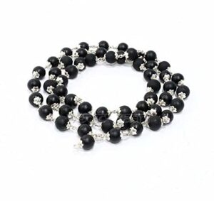 shaligram mala collection, 8mm sacred stone black round bead mala for both porpose one can wear or for worshipping, japa beads stone necklace