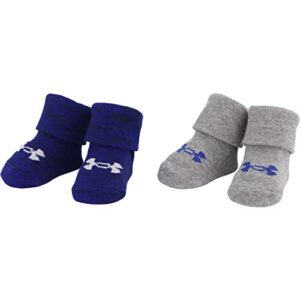 under armour baby boys' knit bootie sock, royal blue, 0-6 months