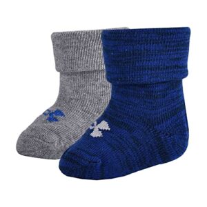 Under Armour Baby Boys' Knit Bootie Sock, Royal Blue, 0-6 Months