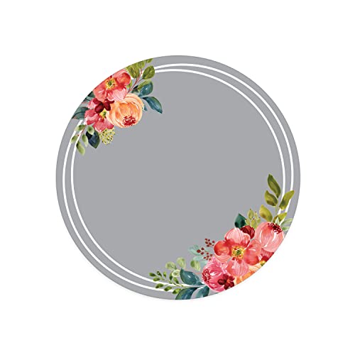 Canopy Street Vibrant Floral Round Magnetic Locker Mirror / 5" Diameter Stylish Locker Décor/Shatterproof Durable Teen Girl School Locker Accessory/Made in The USA