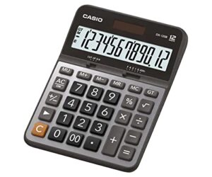 casio dx-120b electronic desktop calculator with 12-digit extra large display
