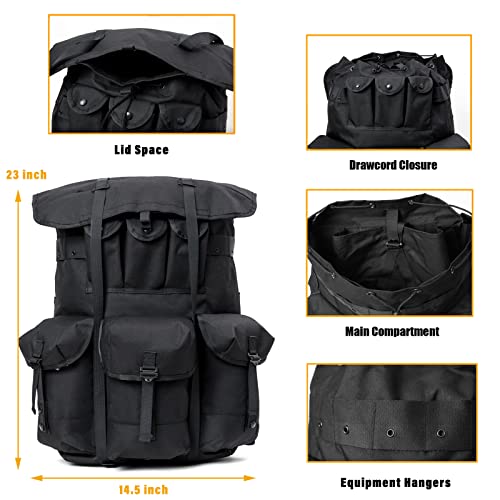 MT Military Alice Pack Army Survival Combat ALICE Rucksack Backpack Black