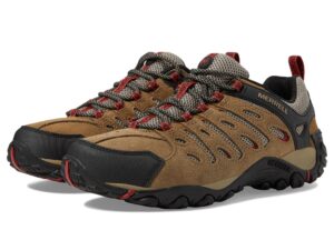 merrell crosslander 2 hiking shoes for men - lace up closure with anti-slip and gripping sole, and breathable shoes kangaroo 10 m