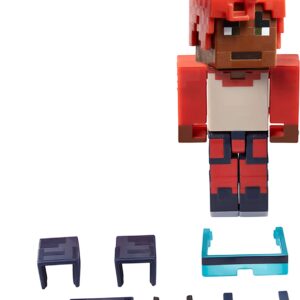 Mattel Minecraft Creator Series Wrist Spikes Figure, Collectible Building Toy, 3.25-inch Action Figure with Accessories, Gift for Ages 6 Years & Older