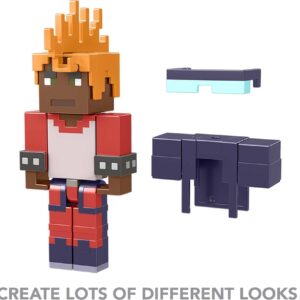 Mattel Minecraft Creator Series Wrist Spikes Figure, Collectible Building Toy, 3.25-inch Action Figure with Accessories, Gift for Ages 6 Years & Older