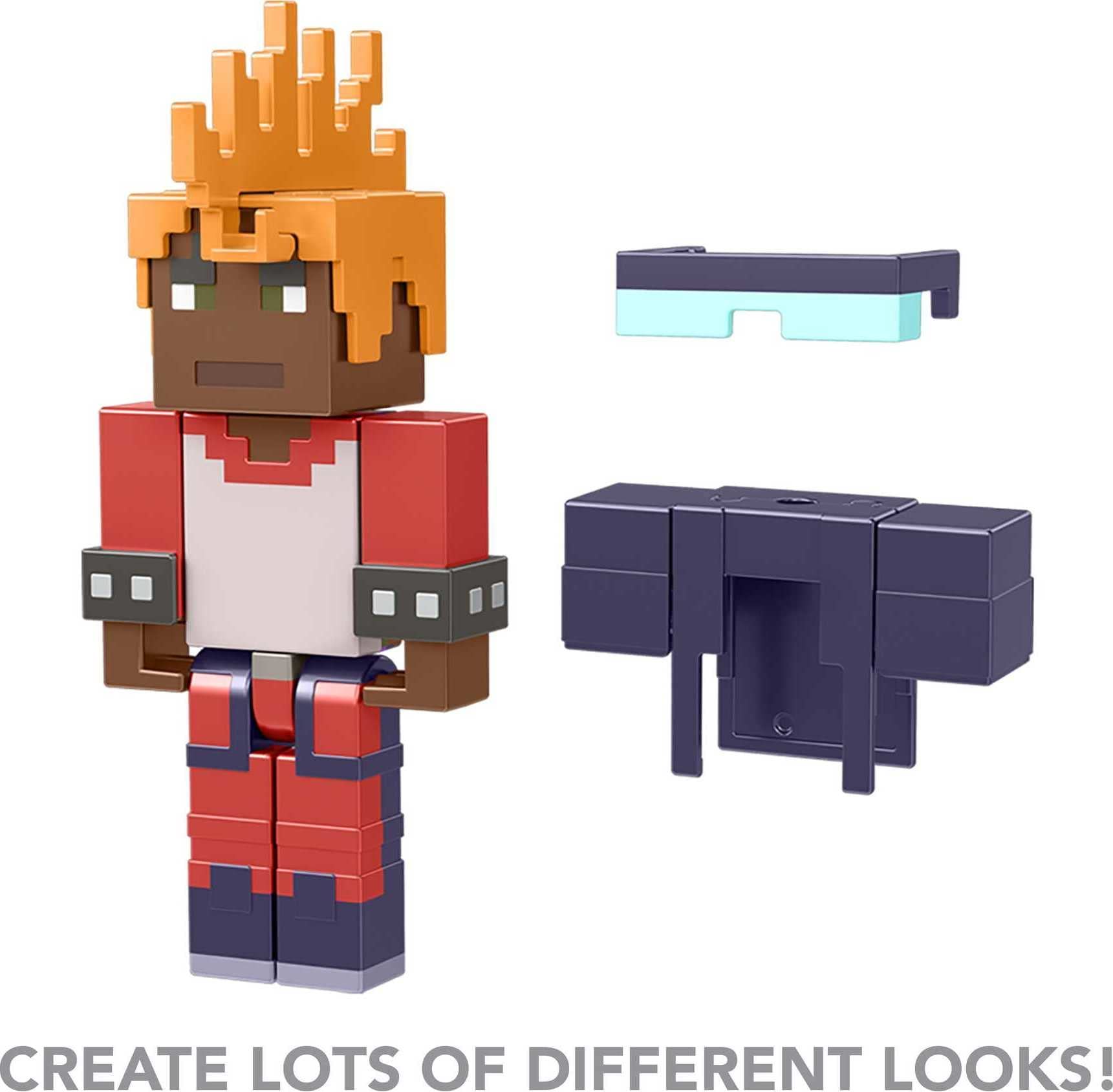 Mattel Minecraft Creator Series Wrist Spikes Figure, Collectible Building Toy, 3.25-inch Action Figure with Accessories, Gift for Ages 6 Years & Older