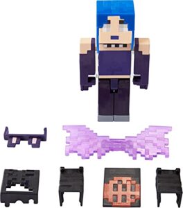 mattel minecraft creator series spooky wings figure, collectible building toy, 3.25-inch action figure with accessories, gift for ages 6 years & older
