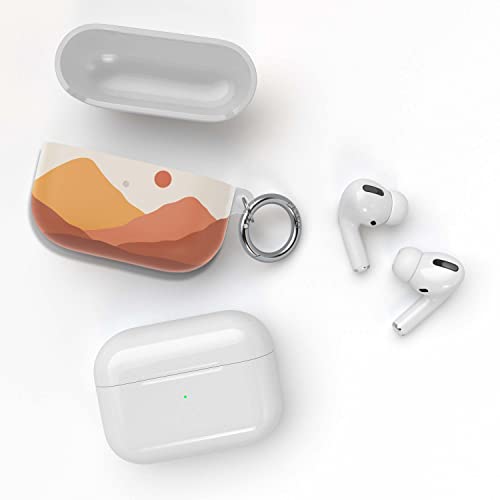 Casely Case Compatible with AirPods Pro | Opposites Attract | Day & Night Colorblock Mountains AirPods Case