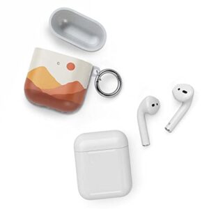 Casely Case Compatible with AirPods 1 & 2 | Opposites Attract | Day & Night Colorblock Mountains AirPods 1 & 2 Case