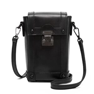 montana west mini crossbody bag for women genuine leather vintage shoulder bag cell phone purse ar-mwg01-9062bk