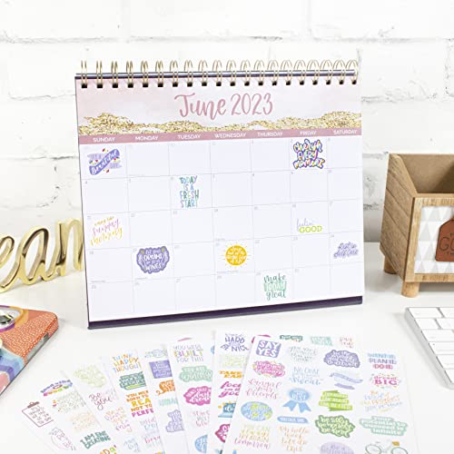 bloom daily planners Inspirational & Motivational Quotes Planner Stickers (8 Sheets / 200+ Stickers) - Hand-Lettered Positive Cute Aesthetic Quotes for Decorating Organizers, Scrapbooks, Laptops, etc.