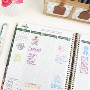 bloom daily planners Inspirational & Motivational Quotes Planner Stickers (8 Sheets / 200+ Stickers) - Hand-Lettered Positive Cute Aesthetic Quotes for Decorating Organizers, Scrapbooks, Laptops, etc.