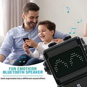 Meryi Kids Robot Toys, Smart Programmable Robot, Voice Control Rechargeable Robots, Dancing, Singing and Interactive Robot with Coding Apps for Kid 3-8 Year Birthday Gift Present, Black