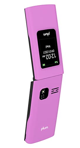 Plum Flipper 4G Volte Unlocked Flip Phone 2022 Model ATT Tmobile Speed Talk - Pink