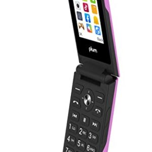 Plum Flipper 4G Volte Unlocked Flip Phone 2022 Model ATT Tmobile Speed Talk - Pink