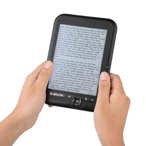 Heayzoki E-Book Reader,E‑Ink 6 inch E‑Reader,1024 x 768 Resolution Display 300DPI Blue Cover 16GB 8GB 4GB(Black)