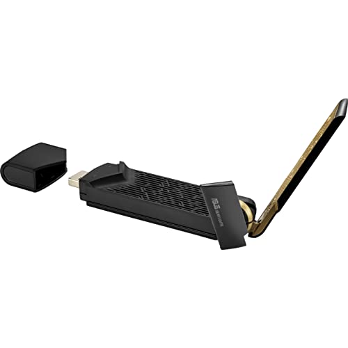 ASUS WiFi 6 AX1800 USB WiFi Adapter (USB-AX56) - Dual Band WiFi 6 Client, 2x2 Support, Gaming & Streaming, Plug-and-Play, WPA3 Network Security, MU-MIMO, Beamforming
