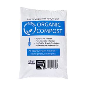 blue ribbon organics omri certified organic compost size: 3.0 gallons, 12-15 pound bag