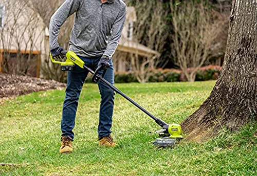 RYOBI ONE+ HP 18V Brushless 13 in. Cordless Battery String Trimmer with 4.0 Ah Battery and Charger