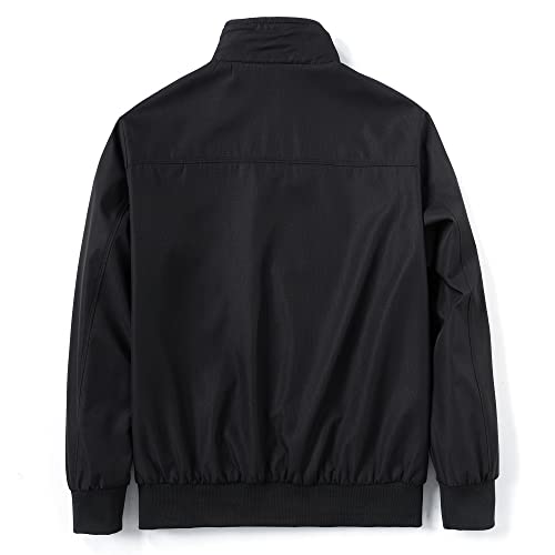 URBANFIND Men's Sports Shell Jacket Lightweight Windbreaker Outdoor Recreation Coat US L Black