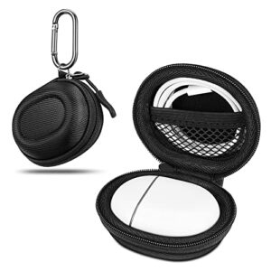 fintie carrying case for google pixel buds pro (2022) / pixel buds a-series (2021) / pixel buds 2 (2020) - protective hard eva shockproof storage portable travel cover bag with carabiner, black