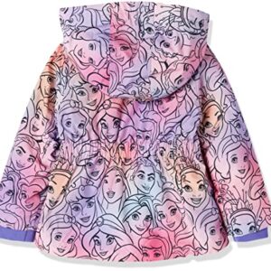 Amazon Essentials Disney | Marvel | Star Wars | Frozen | Princess Girls' Warm Puffer Coat (Previously Spotted Zebra), Princess/Ombre, Medium