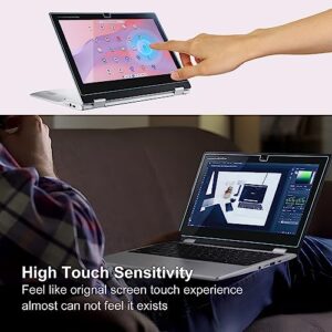 11.6" Screen Protector Tempered Glass for 11.6" Acer Chromebook Spin 311 CP311 R11 CP511 C738T R721t, Acer X360 Chromebook Spin 11.6" 9H Hardness Tempered Glass with Colorful Silicone Keyboard Cover