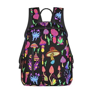 bassyil mushroom backpack bookbag laptop backpacks multipurpose daypack for boys girls school men women picnic travel hiking
