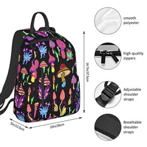 bassyil Mushroom Backpack Bookbag Laptop Backpacks Multipurpose Daypack For Boys Girls School Men Women Picnic Travel Hiking