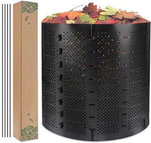 outdoor compost bin, large capacity, expandable outdoor composter, create fertile soil quickly, easy to assemble