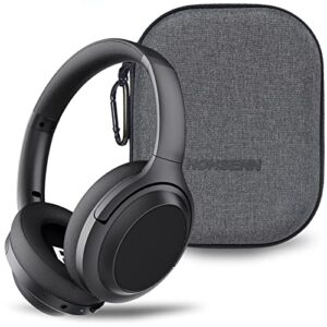 honsenn 938a active noise cancelling headphones, wireless over ear bluetooth headphones with microphone, high-fidelity audio, comfortable fit, 35h playtime headphones with case for travel, home office