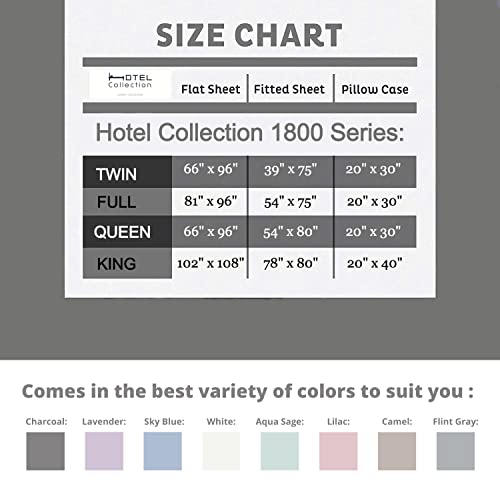 Hotel Collections Hotel Collection Sheet Set - Hotel Luxury 1800 Bedding Sheets & Pillowcases - Extra Soft Cooling Bed Sheets -